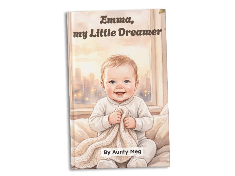 Emma, My Little Dreamer, personalised book cover