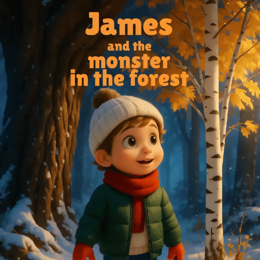James and the Monster in the Forest storybook cover